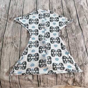 Zipadeezip Sleeping Baby Elephant Print Sleep Sack Unisex Size Small 4-8 months